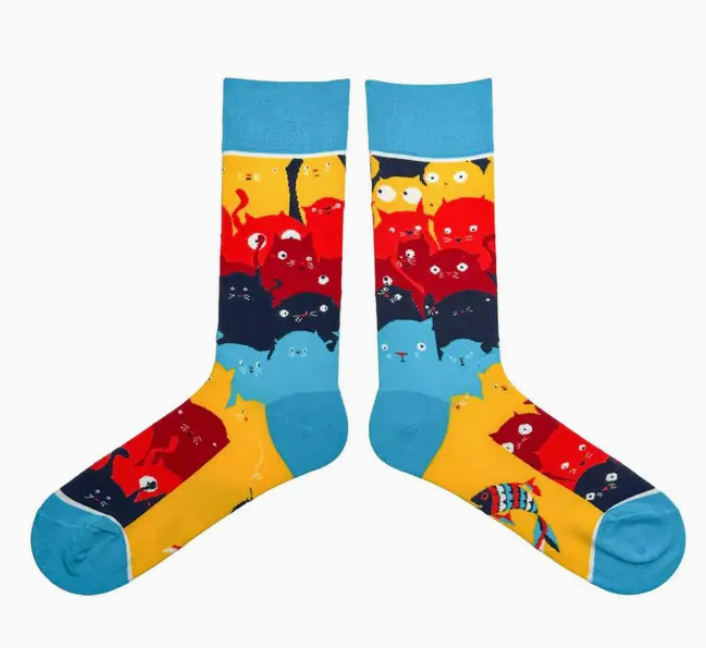 Calcetines de gatos divertidos - Imagen 5