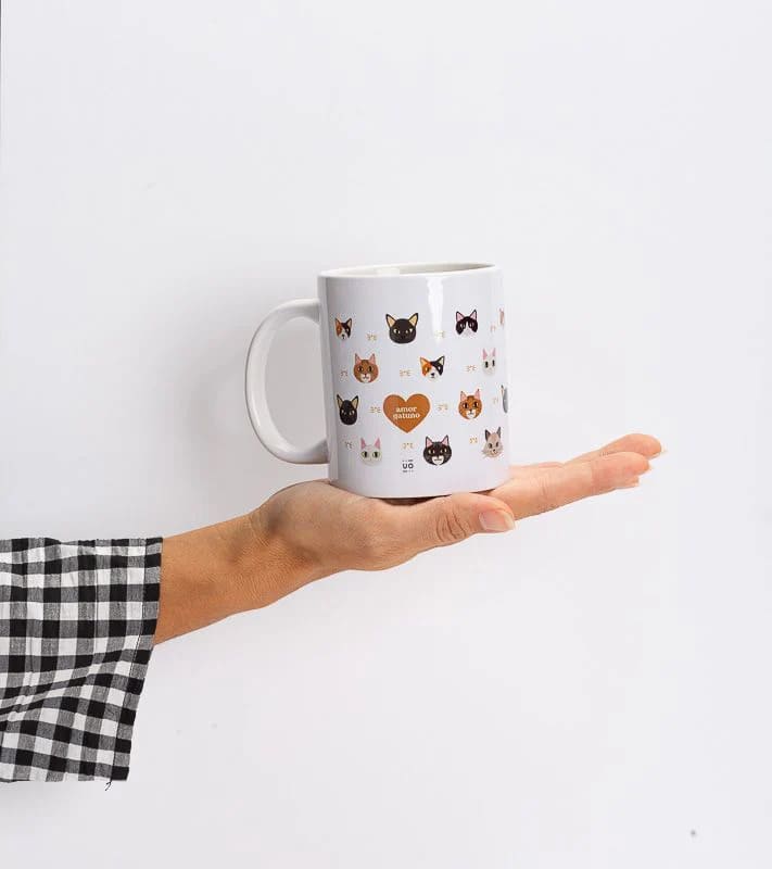 Taza "Amor gatuno" de cerámica - Imagen 2