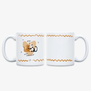 Taza "Eres miau-morcito" de cerámica