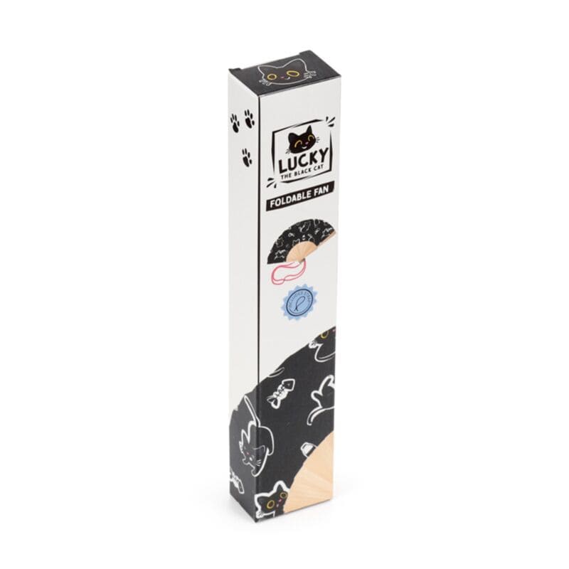 Abanico plegable Lucky The Black Cat - Imagen 2