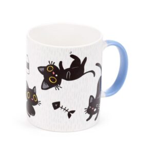 Taza de porcelana Lucky The Black Cat
